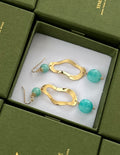 Gold curve earrings
